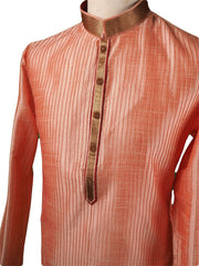 Pin tucks Pink Mens Kurta set - Bollywood, Weddings, Fancy Dress - SNC5812VA-PNK - Prachy Creations