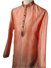 Pin tucks Pink Mens Kurta set - Bollywood, Weddings, Fancy Dress - SNC5812VA-PNK - Prachy Creations