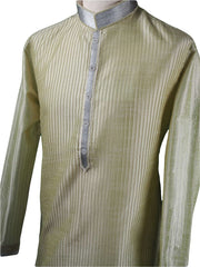 Pin tucks Pista Green Mens Kurta set - Bollywood, Weddings, Fancy Dress - SNC5812VA-PST - Prachy Creations