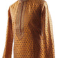 Golden Mens Handloom Kurta set - Bollywood, Weddings, Fancy Dress - SNC5820JY-GLDN - Prachy Creations