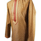 Gold Mens Handloom Kurta set - Bollywood, Weddings, Fancy Dress - SNC5822JY-GOL - Prachy Creations