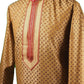 Gold Mens Handloom Kurta set - Bollywood, Weddings, Fancy Dress - SNC5822JY-GOL - Prachy Creations