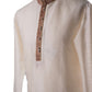 Cream Mens Kurta set - Bollywood, Weddings, Fancy Dress - SNC586VT-CRM - Prachy Creations