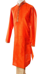 Rust Mens Kurta set - Bollywood, Weddings, Fancy Dress - SNC586VT-RST - Prachy Creations