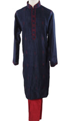 Mens Kurta set in Navy - Bollywood, Weddings, Fancy Dress - SNC588VT-NAV - Prachy Creations