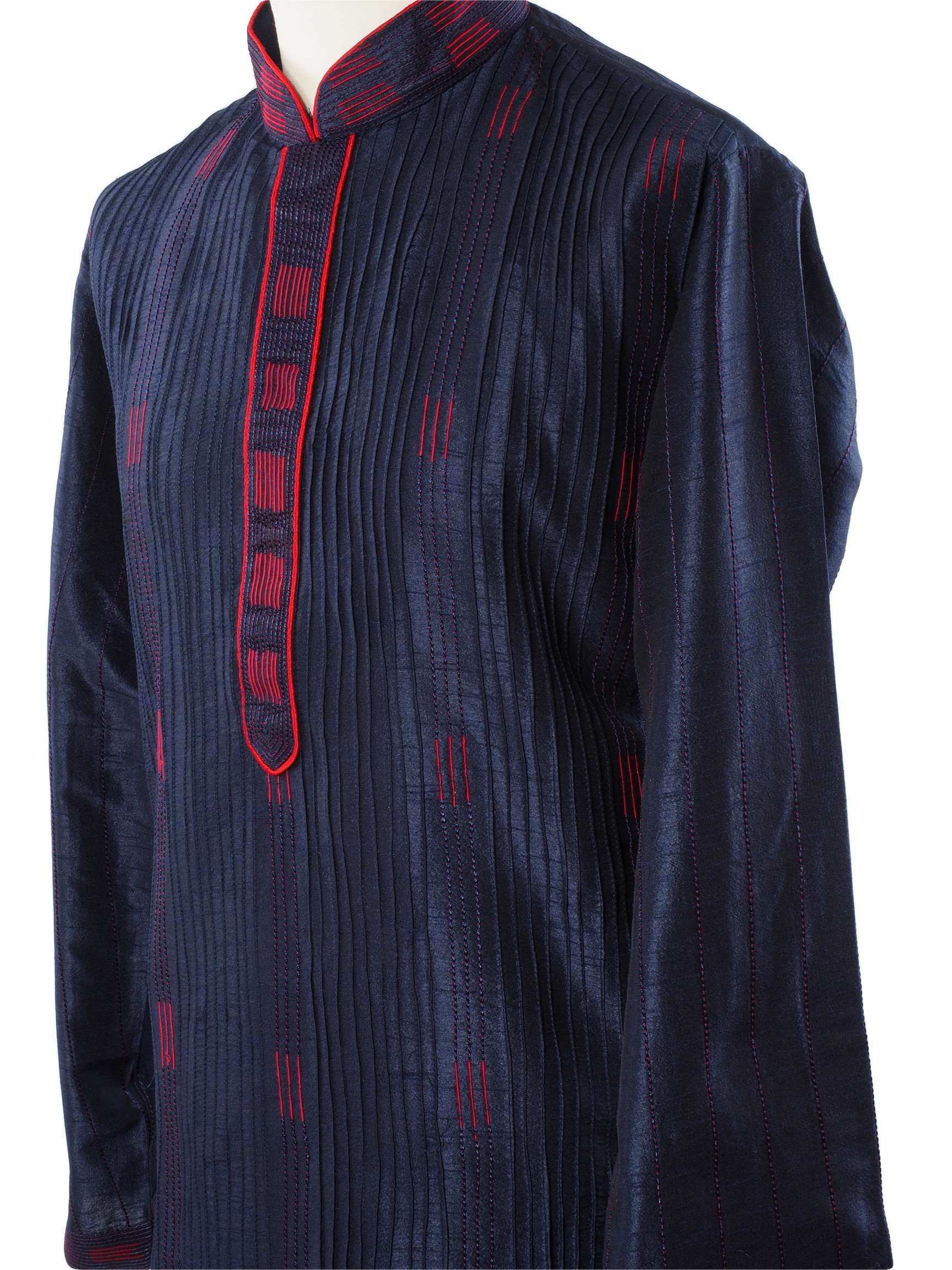Mens Kurta set in Navy - Bollywood, Weddings, Fancy Dress - SNC588VT-NAV - Prachy Creations