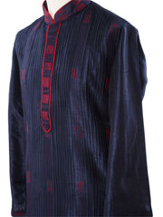 Mens Kurta set in Navy - Bollywood, Weddings, Fancy Dress - SNC588VT-NAV - Prachy Creations