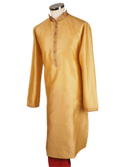 Bollywood Mens Kurta set - Gold Cream - Bollywood, Weddings, Fancy Dress - SNC8612 1018 - Prachy Creations