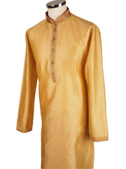 Bollywood Mens Kurta set - Gold Cream - Bollywood, Weddings, Fancy Dress - SNC8612 1018 - Prachy Creations