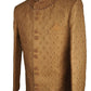Fully Embroidered Gold Sherwani with churidar trousers -  SNC861KKP 1018 - Prachy Creations