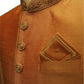 Mens Coral Sherwani set -with drawstringed trousers - Bollywood Party Weddings - VFEW853PV 1018 - Prachy Creations
