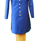 Royal Blue Raw Silky Sherwani 38"-52" / Small to XXXXL - SW-VL1802RY - Prachy Creations