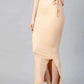 24hr Dispatch - 18 Colours - Womens Stretchy ShapeWear Saree Petticoat with side slit and drawstring