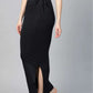 24hr Dispatch - 18 Colours - Womens Stretchy ShapeWear Saree Petticoat with side slit and drawstring