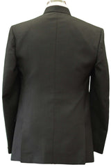 Mens Black BandhGala / Nehru / Prince / Chinese Collar Jacket - Linen - Fantastic Fit - BGJ1801JP - Prachy Creations