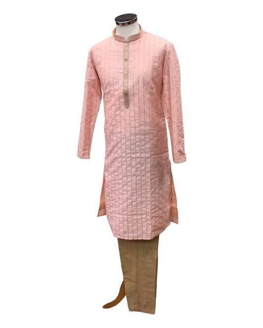 Coral / Pink - Mens Kurta Set - UK Stock - 24h Dispatch - MOHRA VC 0223 - Prachy Creations
