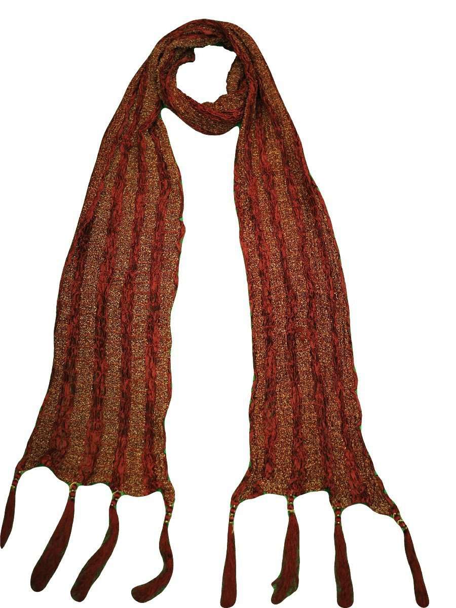 Crushed Silk Mens Dupatta / Shawl - To complement Sherwanis, Kurtas - Many colours - Prachy Creations