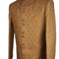 Fully Embroidered Gold Sherwani with churidar trousers - SNC861KKP 1018 - Prachy Creations