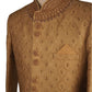 Fully Embroidered Gold Sherwani with churidar trousers - SNC861KKP 1018 - Prachy Creations