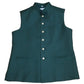 Green - Rich Jute Material Indian Mens Waistcoat - Bollywood - DM2304 KJ 1222 - Prachy Creations