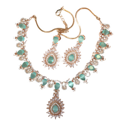 AD Choker with matching earrings - AE2113 KP0521