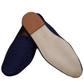 Very comfortable Navy Blue Self Woven Loafer style Mojri - Indian Mens shoes - Mojari, Khossay -  YD2207 C