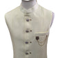 Lemon Yellow - Premium Self Brocade Mens Waistcoat - Amazing Fit - DG2207 KR 0522
