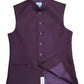 Maroon - Rich Jute Material Indian Mens Waistcoat - Bollywood - DM2305 KJ 1222