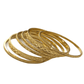 Gold Finish Bangles (Set of 6) - V 0320 SHR2009 - Prachy Creations