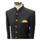 Mens Simple Black Sherwani with Gold Buttons - VL2109RP 0921