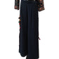 Black Floral  Ready Made Naira Trousers  Suit - UK Stock - 24h Dispatch - ZC2302  HY 0323