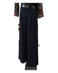 Black Floral  Ready Made Naira Trousers  Suit - UK Stock - 24h Dispatch - ZC2302  HY 0323