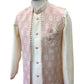 Pink - Long Waistcoat Mens Kurta Set - UK Stock - 24h Dispatch - SANMAN JY 0223