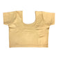 Short Sleeve Ladies Gold Lycra Saree Lehenga Blouse - Magic Saree Blouse - X Small to XXL  - UK Stock V015