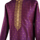 Mens Purple Benarasi Brocade Kurta set -VL1903VJ 1119 - Prachy Creations
