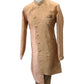 Peach Banarasi Sherwani Style Mens Kurta Set - UK Stock - 24h Dispatch - Mantri VC 0223