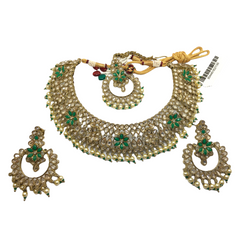 Reverse Stone Choker Necklace set - Bollywood - Weddings - KAJ829 KC 0521