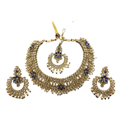 Reverse Stone Choker Necklace set - Bollywood - Weddings - KAJ829 KC 0521