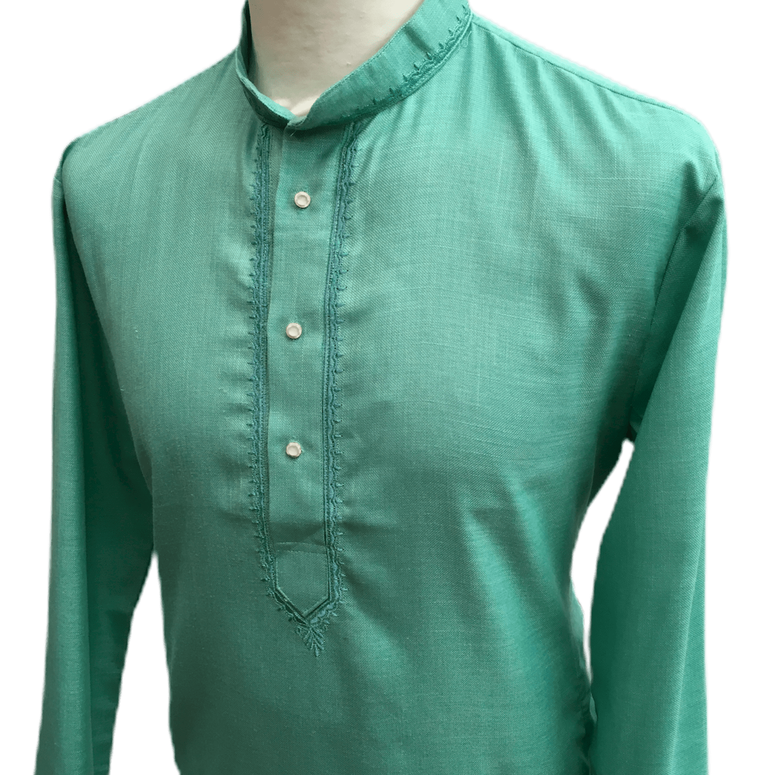 Mens Indian Dhoti Kurta Top in Sea Green, Thigh Length, for weddings, Bollywood Party  - Baleno C1219 - Prachy Creations