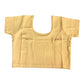 Short Sleeve Ladies Gold Lycra Saree Lehenga Blouse - Magic Saree Blouse - X Small to XXL  - UK Stock V015