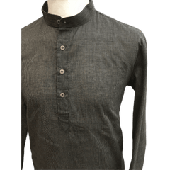 Mens Indian Dhoti Kurta Top in Brown, Thigh Length, for weddings, Bollywood Party  - Alamgir R1219 - Prachy Creations