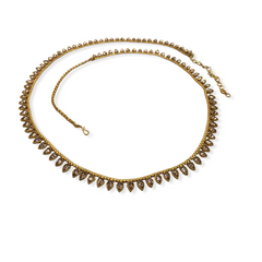 Gold Finish Saree Belt, Waist / Belly chain - Fancy Dress , Bollywood -AE2206 H0122