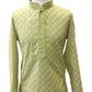 Bollywood / Weddings - Boys Mint Green Pure Cotton Chikan Kurta set - Emperor KP 0822