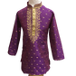 Boys Purple Indian Churidar Set - Handloom Benarasi  -  Bollywood Party Weddings - CKB-VL1913 KT1209 - Prachy Creations