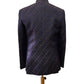Mens Navy Blue Brocade BandhGala / Prince / Chinese Collar Jacket - Fantastic Fit - CS2302 JP 0123