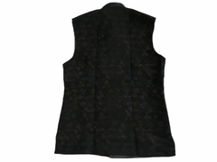 Black Printed Indian waistcoat for Men - Mix N Match with Kurtas - YD2003 kp - Prachy Creations