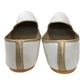 Very comfortable Off White / Cream Raw Silk Loafer Style Mojri - Indian Mens shoes - Mojari, Khossay -  YD2212 A