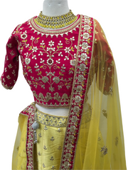 SALE! SALE! Rich Yellow Ready Made Lehnga Set - UK Stock - 24h Dispatch - SSD2203 HY0222