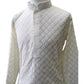 Bollywood / Weddings - Boys Cream Pure Cotton Lucknow Kurta set - Emperor KP 0822