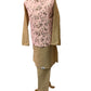 Pink - Banarasi Pure Brocade Mens Waistcoat - Bollywood - KCS2226 KA 0722